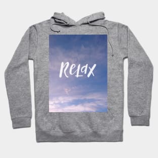 Relax - relaxing blue sky print Hoodie